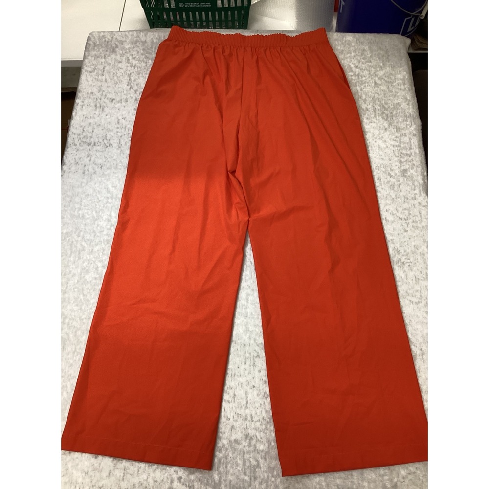 Nike Womens 24.7 Dri-FIT High Rise Wide Leg Training Pants Orange HM8389-633 XL - Picture 6 of 6